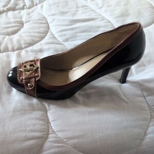 Tommy Hilfiger Black and Brown Heels